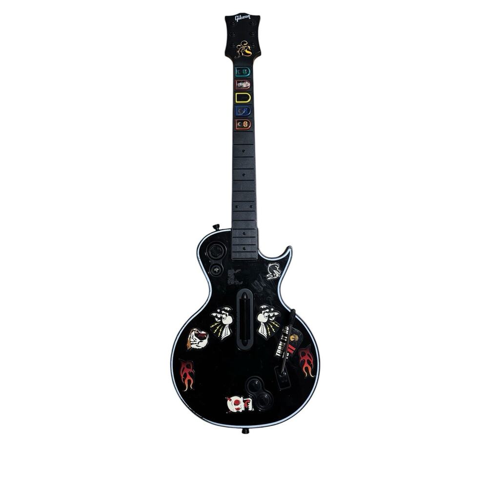 PS3 Guitar Hero Red Octane Gibson Les Paul Wireless Controller No Dongle Tested